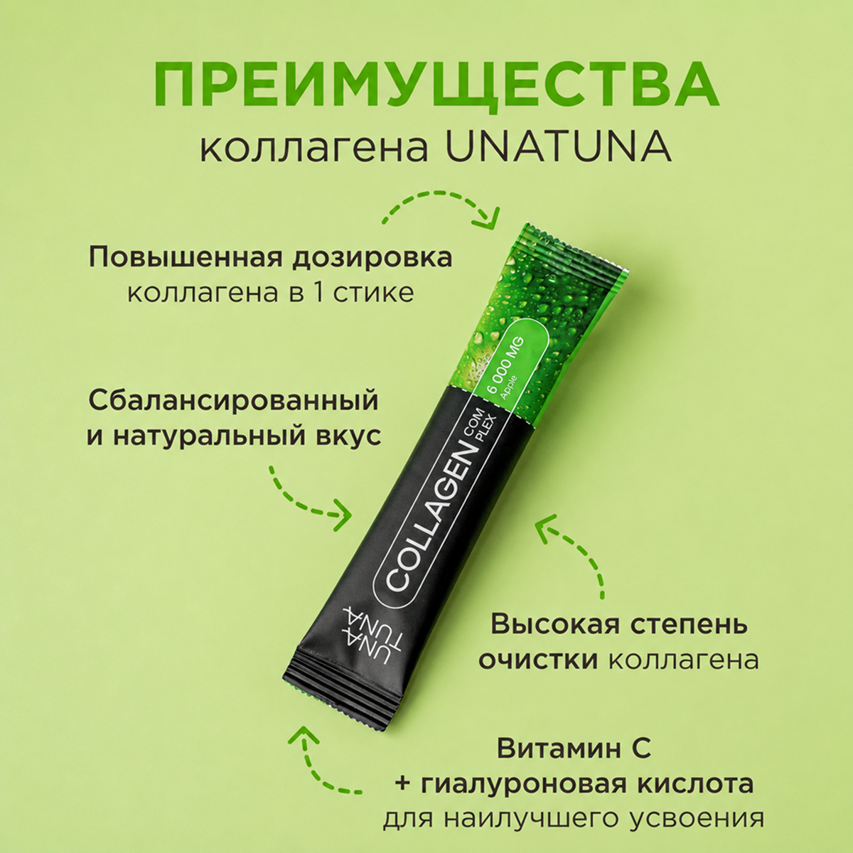 Коллаген комплекс яблоко 30 стиков